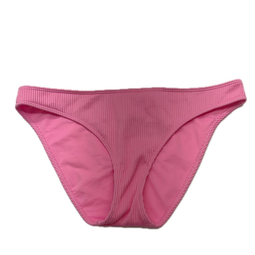 Hollister Swimwear Women XL Pink Ribbed Beach Summer Y2K